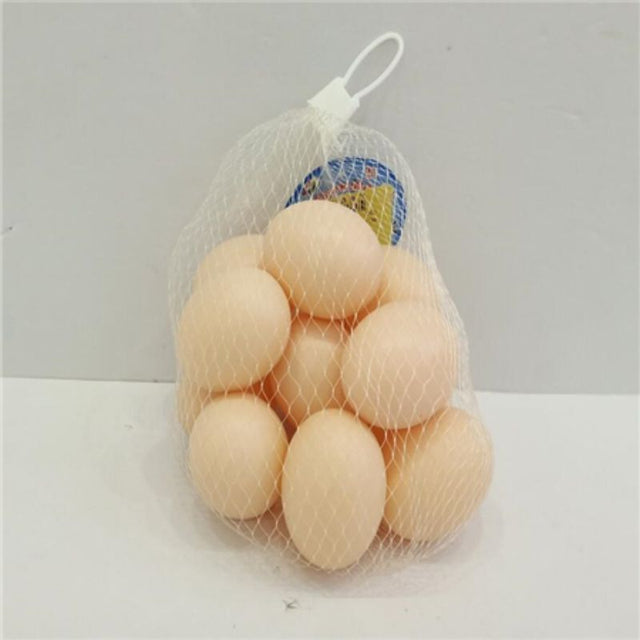 Colorful toy egg set (12 PCS) for imaginative play, enhancing creativity and fine motor skills in children.