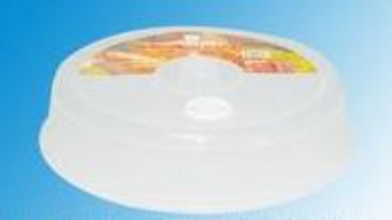 Clear plastic microwave food cover set of 12, 28CM, with ventilation holes for moisture retention and mess-free cooking.