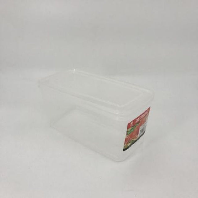 Set of 12 plastic storage boxes, each 2L, measuring 23 x 12 x 11.5CM, ideal for organizing small items.