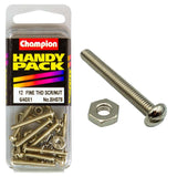 Champion 6/40in x 1in Fine Set Screw & Nut