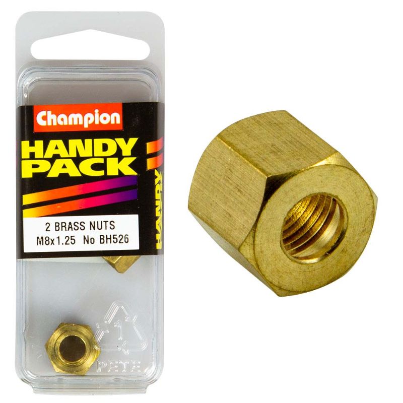 High-quality Champion M8 x 1.25mm manifold nut designed for reliable automotive and industrial fastenings.