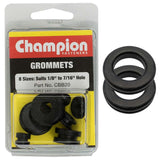 Champion 8Pc Imperial Wiring Grommet Assortment for clean and organized cable management in various setups.