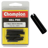 Champion 14Pc Metric Roll Pin Assortment featuring various durable roll pins for securing components in mechanical projects.