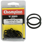 Champion 22Pc Imperial O-Ring Assortment featuring various sizes for reliable sealing in plumbing, automotive, and HVAC systems.