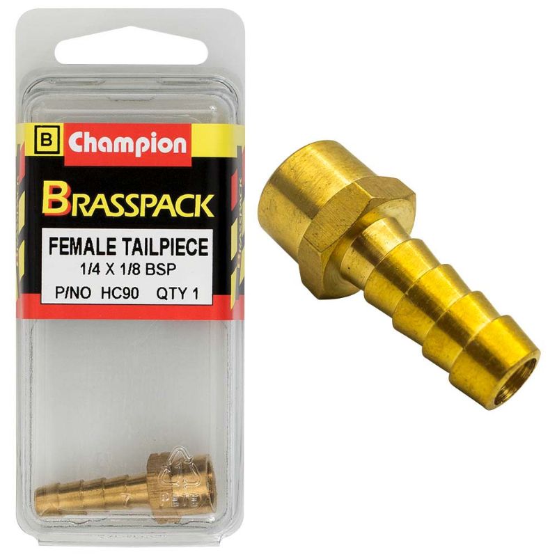 Champion Brass 1/4in x 1/8in Female Tailpiece for secure, leak-proof plumbing connections and durable performance.