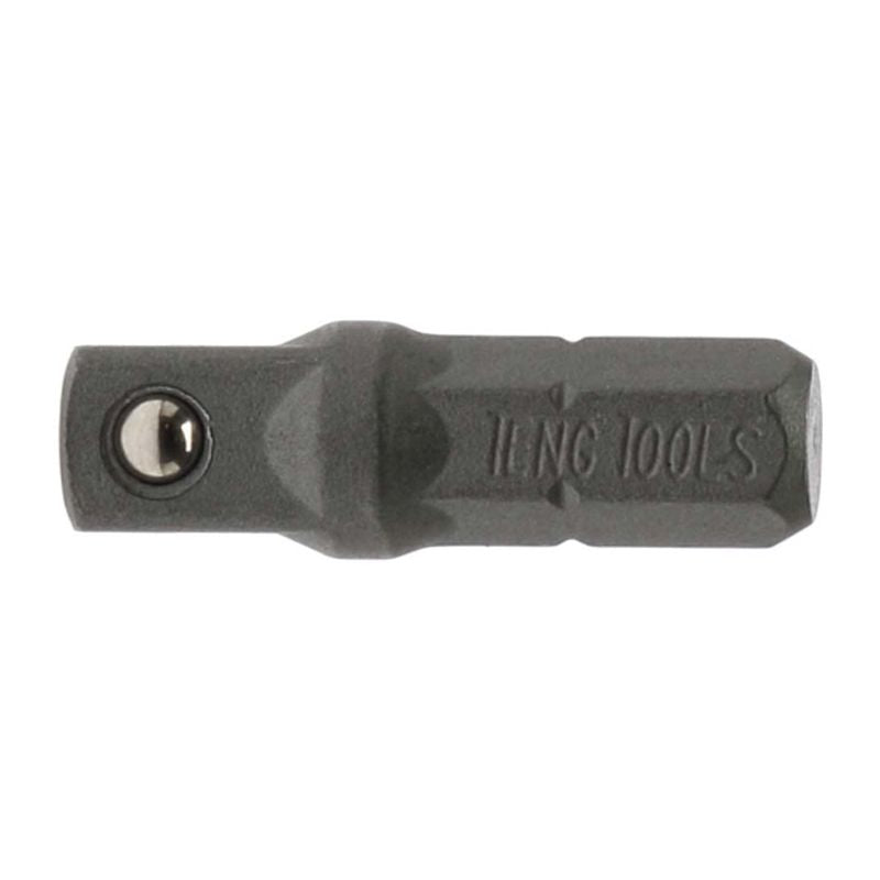 Teng 1/4M Hex Adaptor for flexible use with 1/4-inch tools, designed for durability and optimal performance in various tasks.