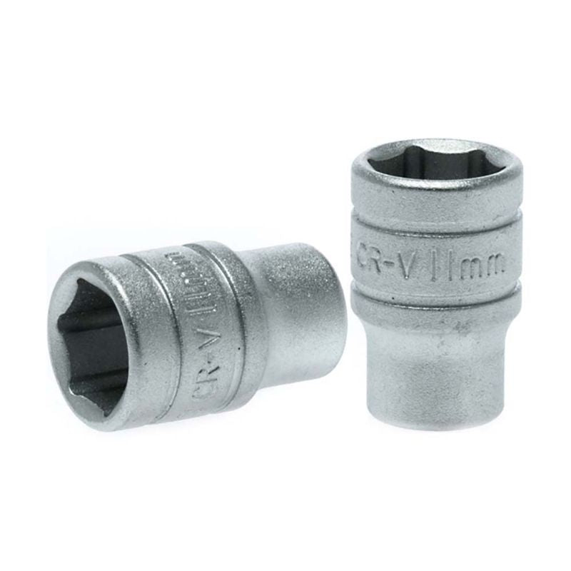 Teng 1/4in Dr. Socket 11mm, a durable chrome vanadium steel tool for mechanics, ensures precision in tight spaces.