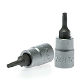 Teng 1/4in Dr. TX10 bit socket for precision fastening in tight spaces, made from durable chrome vanadium steel.