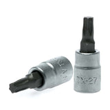 Teng 1/4in drive TX27 bit socket, designed for precision and compatibility in automotive and industrial applications.