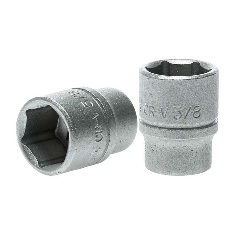 Teng 3/8in drive socket 5/8in size, made from chrome vanadium steel for durability, ideal for automotive and mechanical tasks.