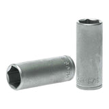 Teng 3/8in drive deep socket 9/16in, chrome vanadium steel, ideal for accessing hard-to-reach fasteners with durability.