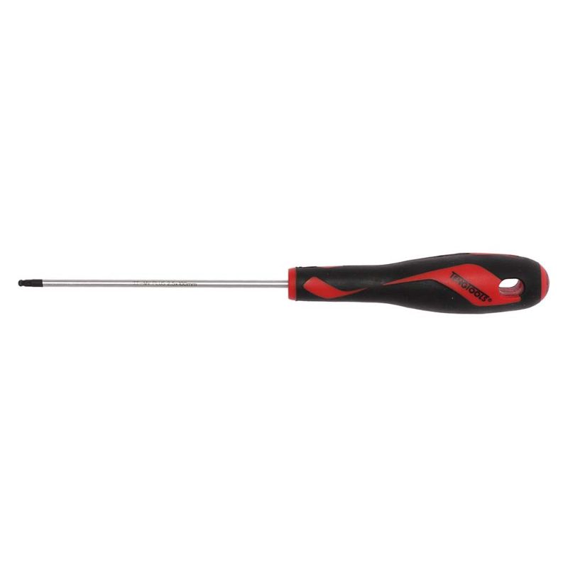 Teng MD TT-MV+ Screwdriver with 2.5mm ball end, 100mm blade, and ergonomic handle for precise, versatile use.