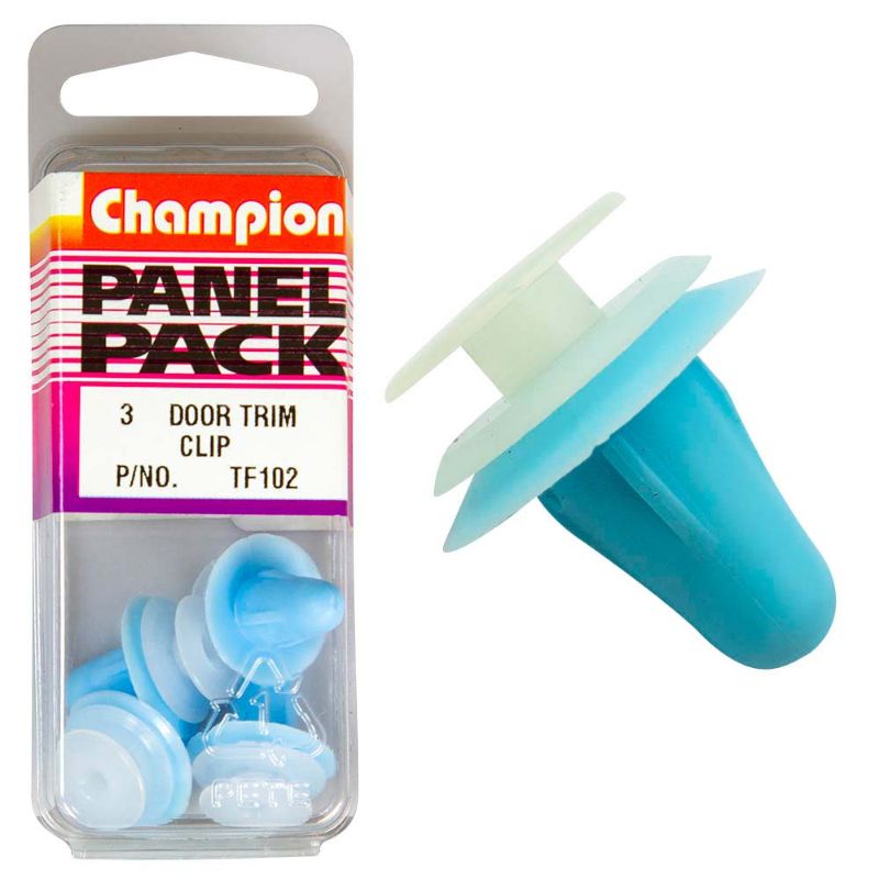 Durable Champion Door Trim Clip for securing vehicle door panels, ensuring a clean look and preventing rattling noises.