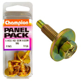 Champion M6 x 18mm Sems Assembly Hex Bolt with Flat Washer, 4-pack, ideal for reliable fastening in various projects.