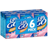 Strawberry-flavored Up & Go drink in 250ml packaging, perfect nutritious on-the-go supplement, 24 pack.