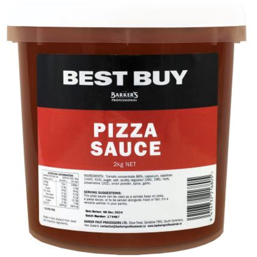 Rich, flavorful 2KG jar of Sauce Pizza, perfect for authentic pizza, pasta, and marinades, elevating your culinary creations.