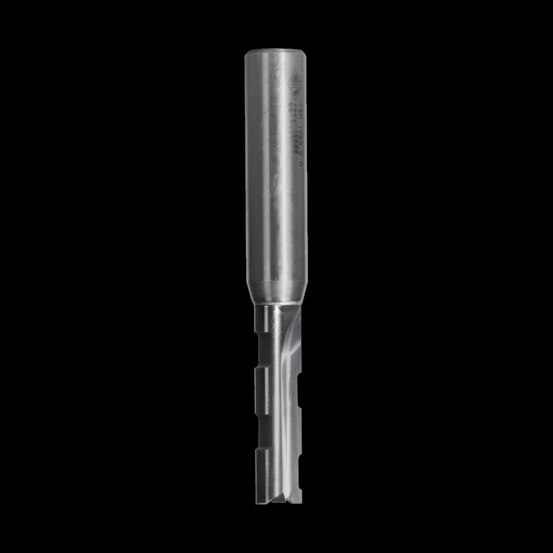 CARBITOOL Slot Mortise Bit - 2 Flute - End Cutting with Chip Breaker - Solid Carbide (8mm x 38.1mm)