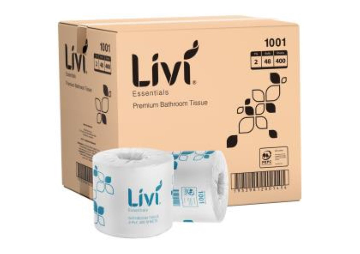 Toilet Tissue 2Ply 400 Sheet - Livi (48PC)