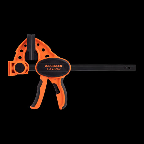 Pony Jorgensen medium-duty E-Z HOLD bar clamp with one-handed operation, quick-release lever, and versatile spreader feature.