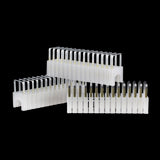 ARROW T59 Insulated Clear Staples for cable management, 17mm long with 300 staples in each pack for secure installations.