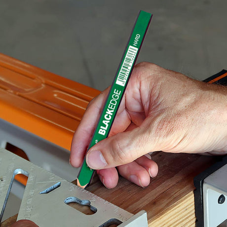 BLACKEDGE Hard Green Carpenter's Pencil, 175mm long, designed for precision marking and measuring in woodworking.