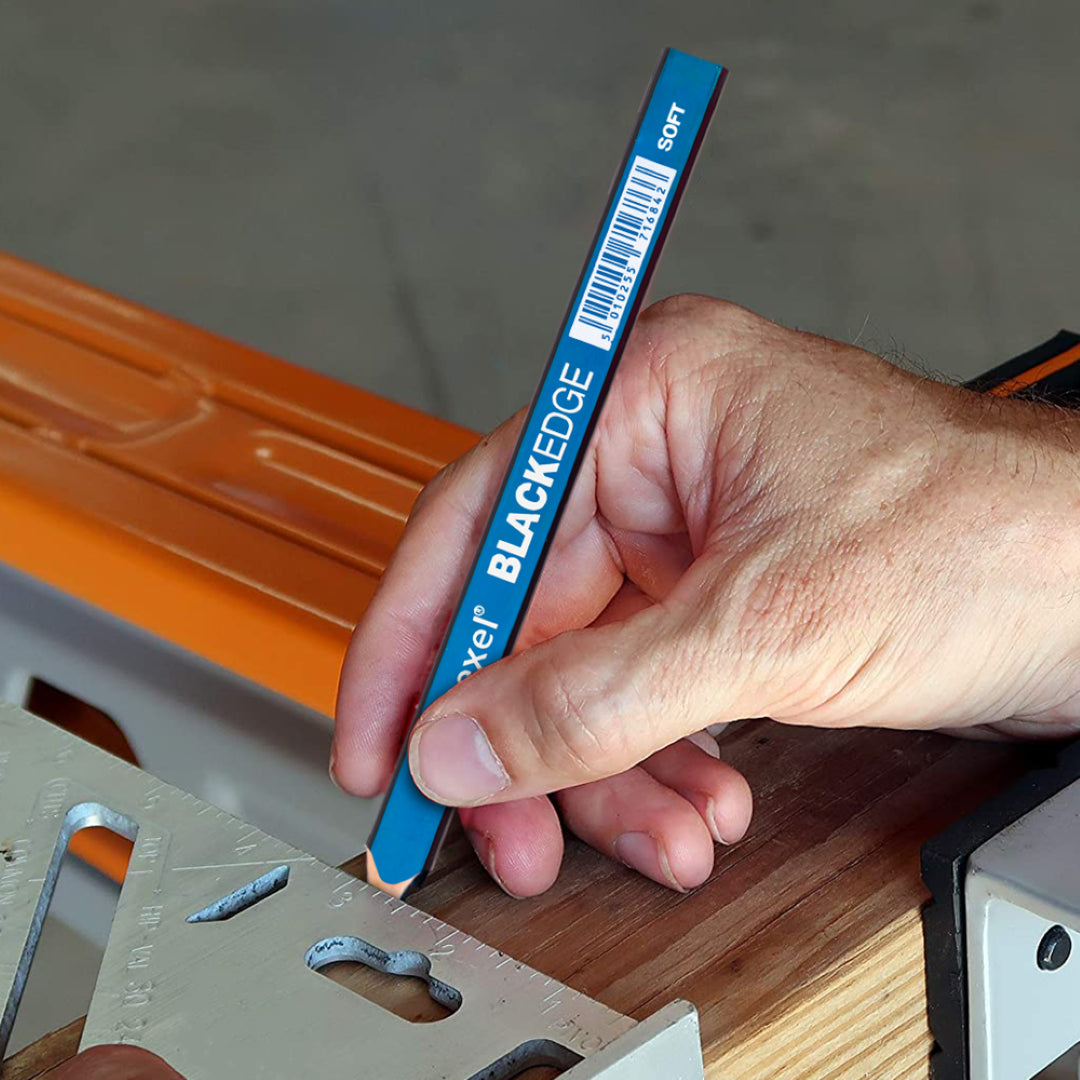 BLACKEDGE Carpenters Pencil in Soft Blue, designed for precision marking and measuring, ideal for woodwork and DIY projects.