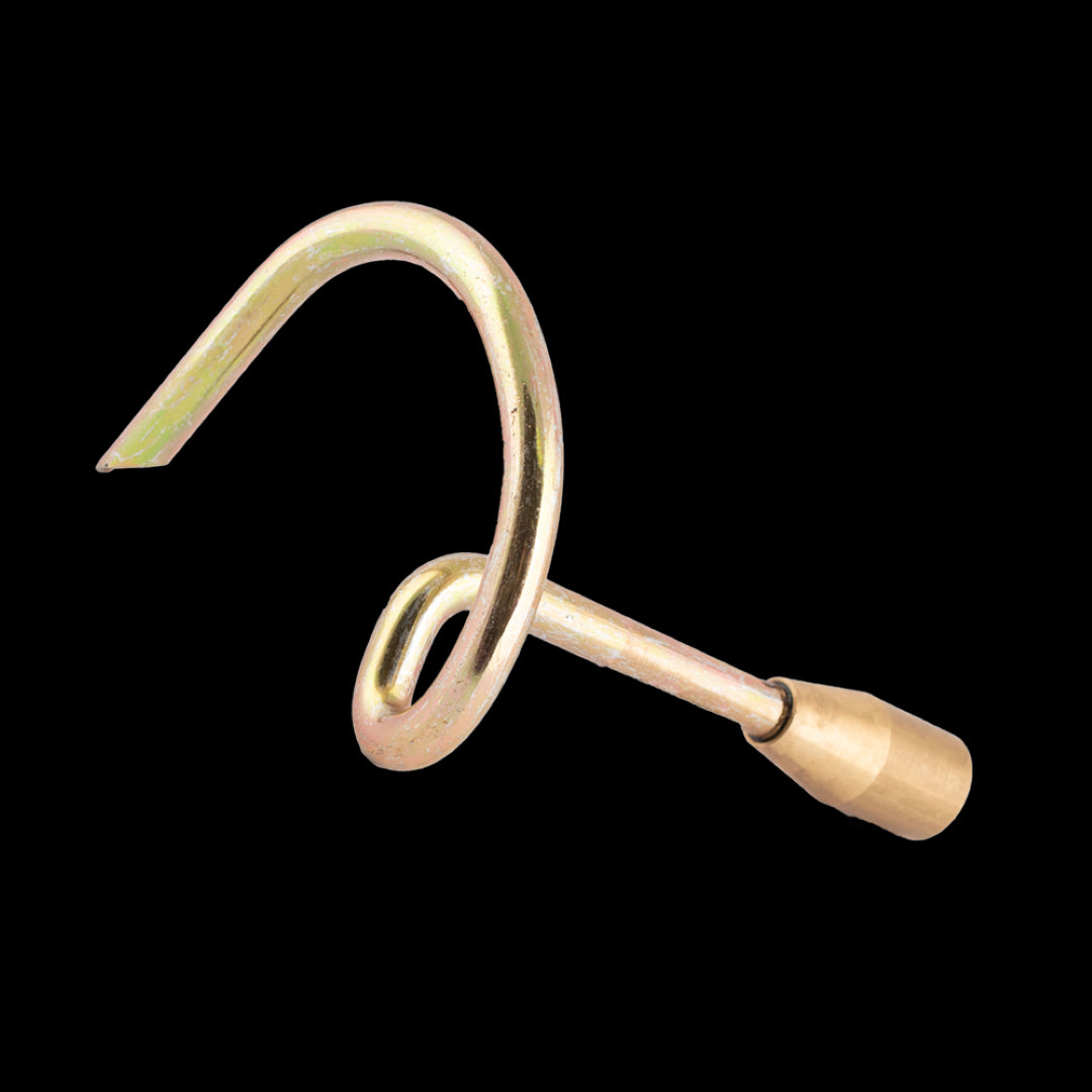 BAILEY Retrieving Tool for recovering lost drain rods, featuring solid brass construction and a coiled head design for easy use.