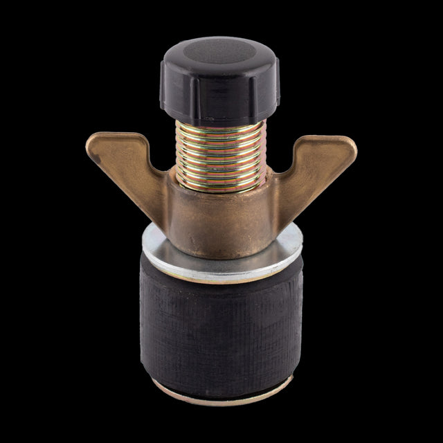 40mm steel drain test plug with rubber seal, designed for accurate pressure testing in pipes 36-48mm, ideal for plumbers.