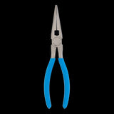 CHANNELLOCK 205mm Long Nose Plier with ergonomic blue grips, narrow nose, and crosshatch teeth for maximum grip and precision.