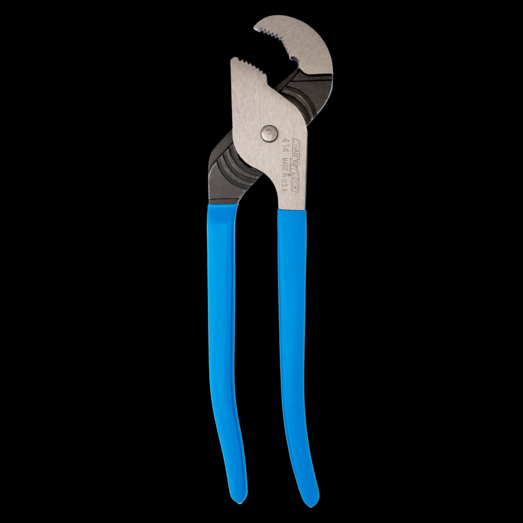 CHANNELLOCK 345mm Nutbuster® pliers with parrot jaws for enhanced grip on round surfaces and rust prevention coating.