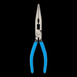 CHANNELLOCK 205mm Long Nose Plier with blue grips, Xtreme Leverage Technology, and crosshatch jaws for superior grip and precision.