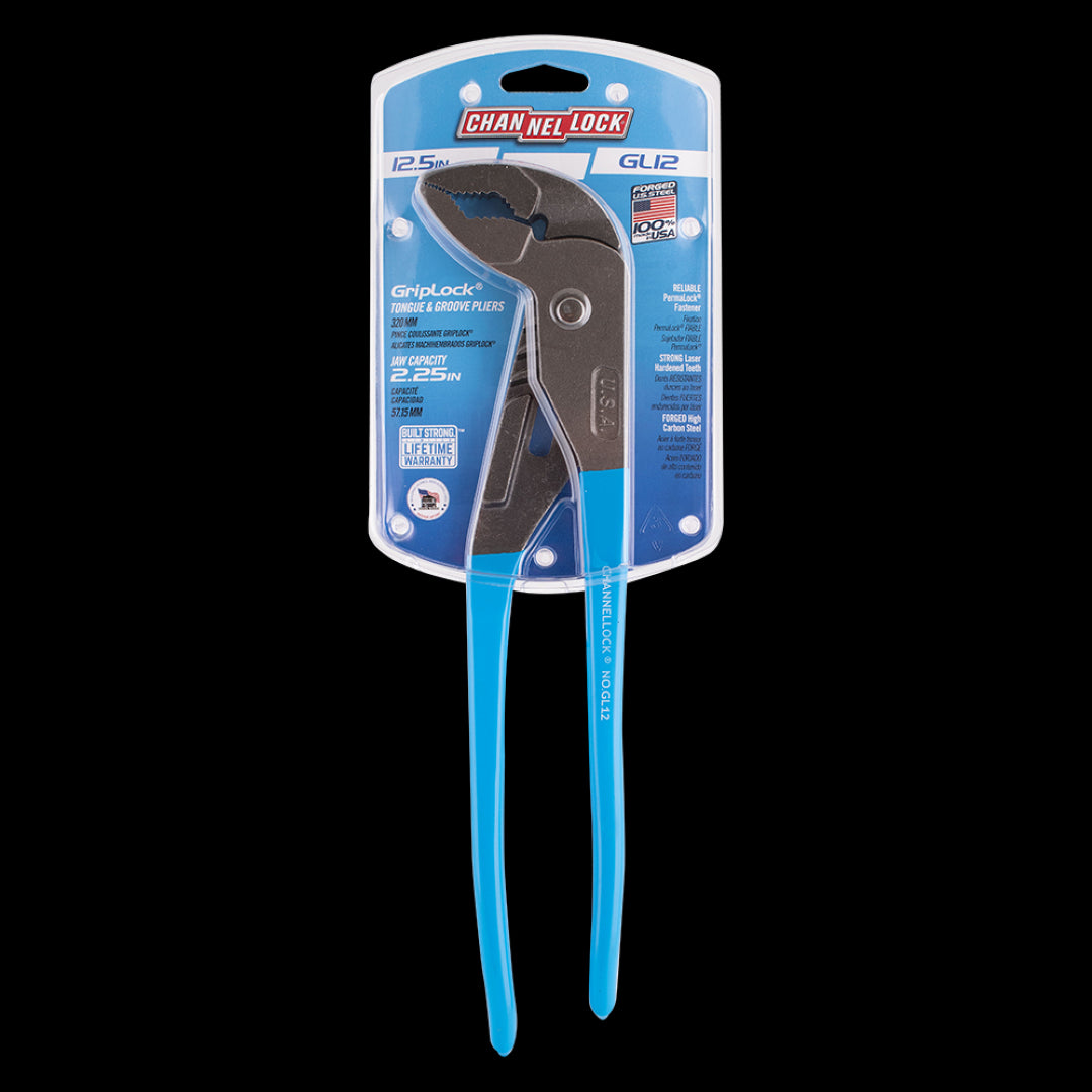 CHANNELLOCK 320mm Griplock Tongue & Groove Plier with ergonomic design, rust prevention coating, and superior gripping power.