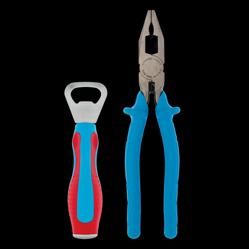 CHANNELLOCK Linesman Plier with Bottle Opener Set