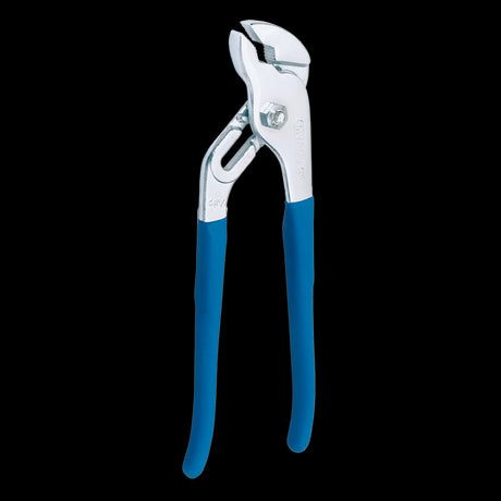 DRAPER 240mm Water Pump/Groove Joint Plier with cushioned grip, chrome vanadium steel, and 'no-nip' safety design for reliable usage.