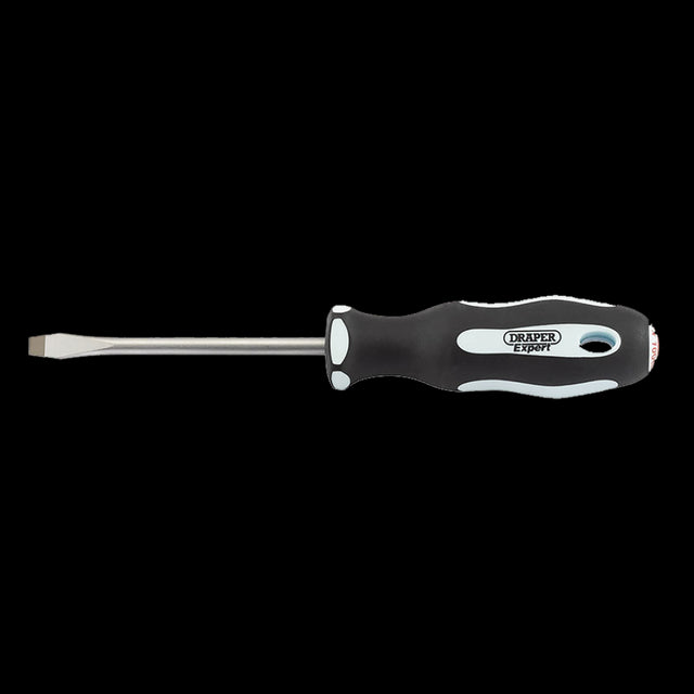 DRAPER Ergo Screwdriver with 100mm x 6.5mm SVCM blade, features soft-grip handle and corrosion-resistant design for precision tasks.