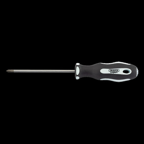 DRAPER Ergo Screwdriver (75mm x PH0) features a soft-grip handle and SVCM blade for precision, comfort, and durability.