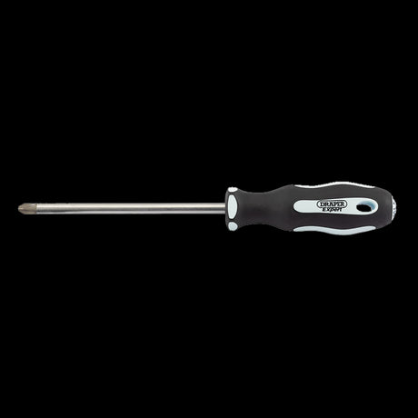 DRAPER Ergo Screwdriver (150mm x PH3) with soft-grip handle, SVCM blades, and sand blasted tip for excellent grip and control.