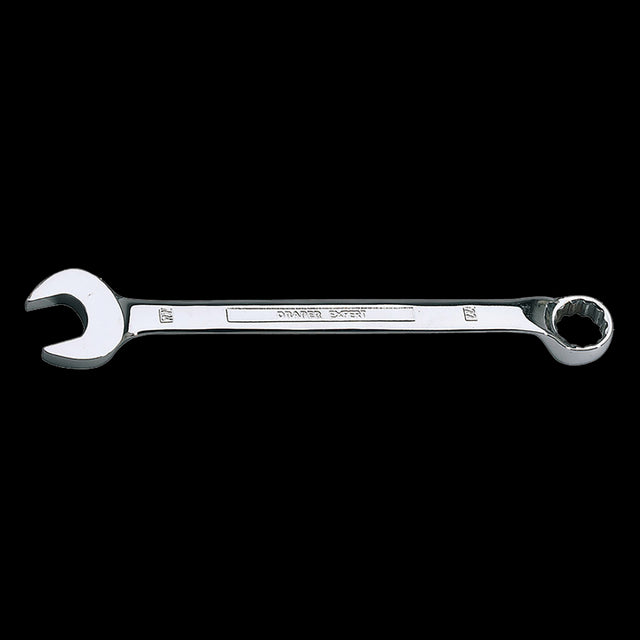 DRAPER 22mm Hi-Torq Ring & Open End Spanner, durable chrome vanadium steel, double-ended design for versatile use in repairs.