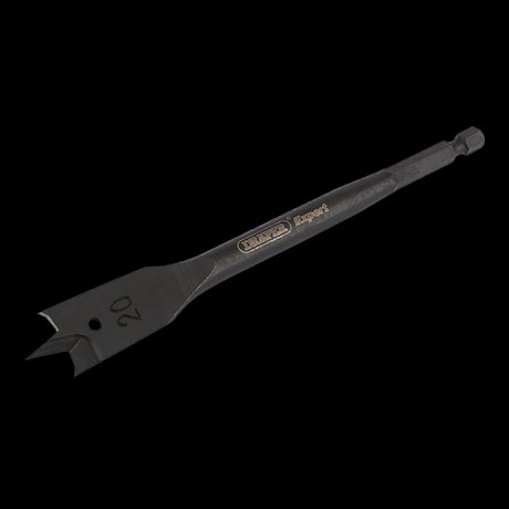 DRAPER Flat Wood Bit (152 x 20mm) featuring precision point and spurs for efficient, clean drilling in various wood types.