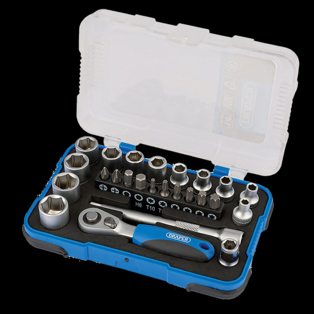 DRAPER 1/4 Inch Drive Metric Socket Set - 26pc