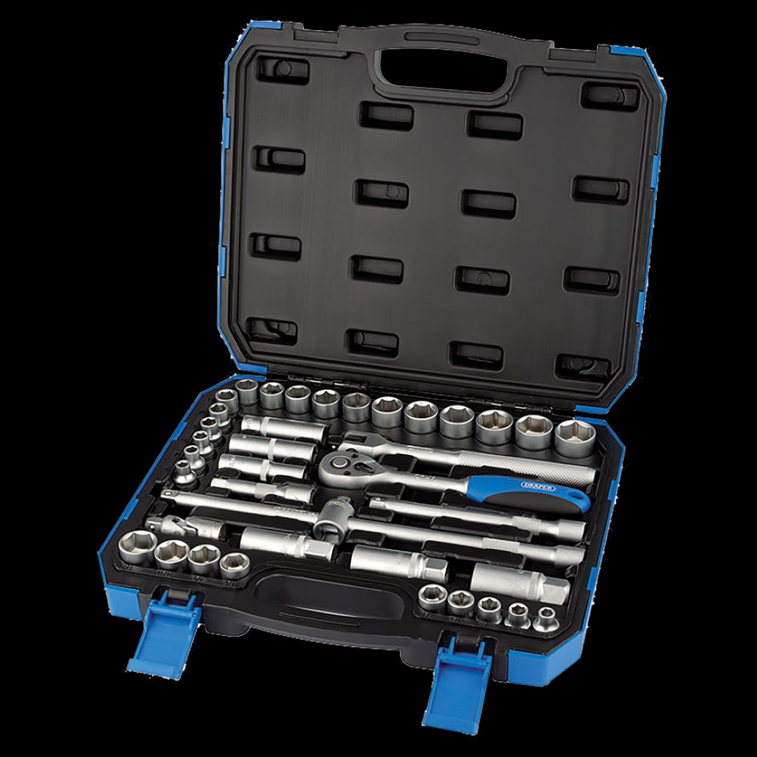 DRAPER 3/8 Inch Drive Metric Socket Set - 39pc