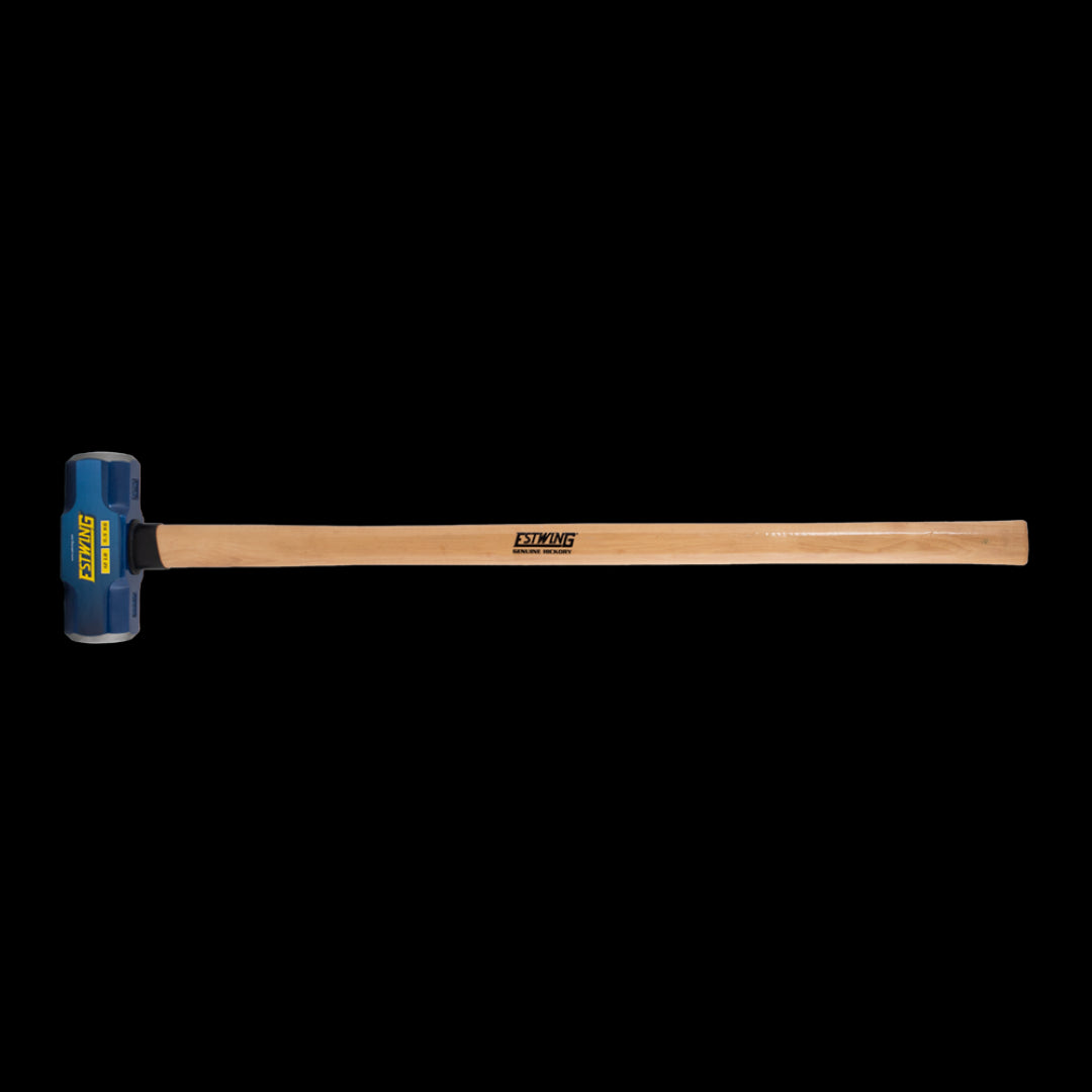 ESTWING 12lb Sledge Hammer with hickory handle, forged steel head for durability, ideal for heavy demolition and construction tasks.