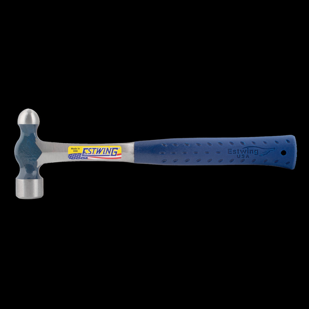 ESTWING 16oz Ballpein Hammer featuring a durable one-piece forged steel design and Shock Reduction Grip for enhanced comfort.