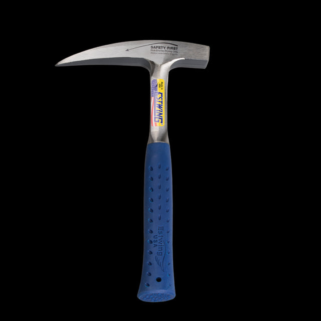 ESTWING 22oz Rock Pick with Shock Reduction Grip, designed for precise rock splitting and geological exploration.