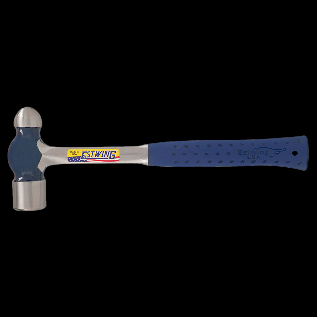 ESTWING 32oz Ballpein Hammer with Shock Reduction Grip, forged in one piece for strength, ideal for metalworking and construction.