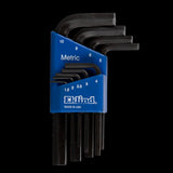 9-piece EKLIND Short Metric Hex Key Set featuring durable Eklind Alloy Steel construction with rust-resistant black finish.