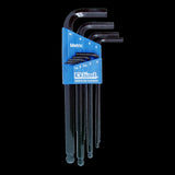 EKLIND Metric Ball-Hex Key Set featuring 9 durable keys with ball ends, organized in a holder for easy access and rust protection.