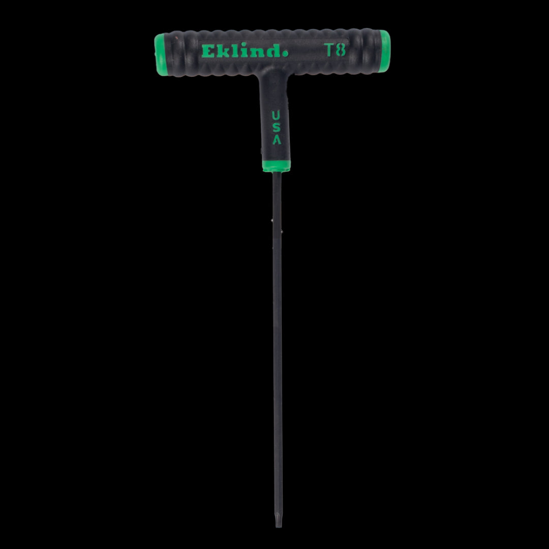 EKLIND Torx T-Key (150mm x TX08) with durable Eklind Alloy Steel, comfortable T-Handle, and rust-resistant finish for tight spaces.