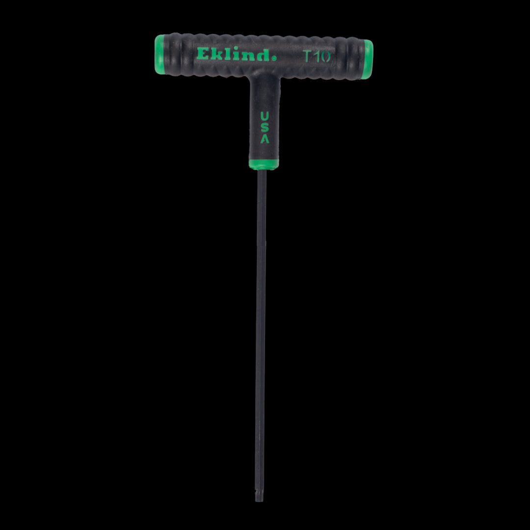 EKLIND Torx T-Key (150mm x TX10) with rust-resistant finish, ergonomic handle for comfort, designed for Torx fasteners.