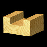 ECONOCUT Straight Bit with carbide tips, 16mm cutting diameter, ideal for precise routing and general woodworking tasks.